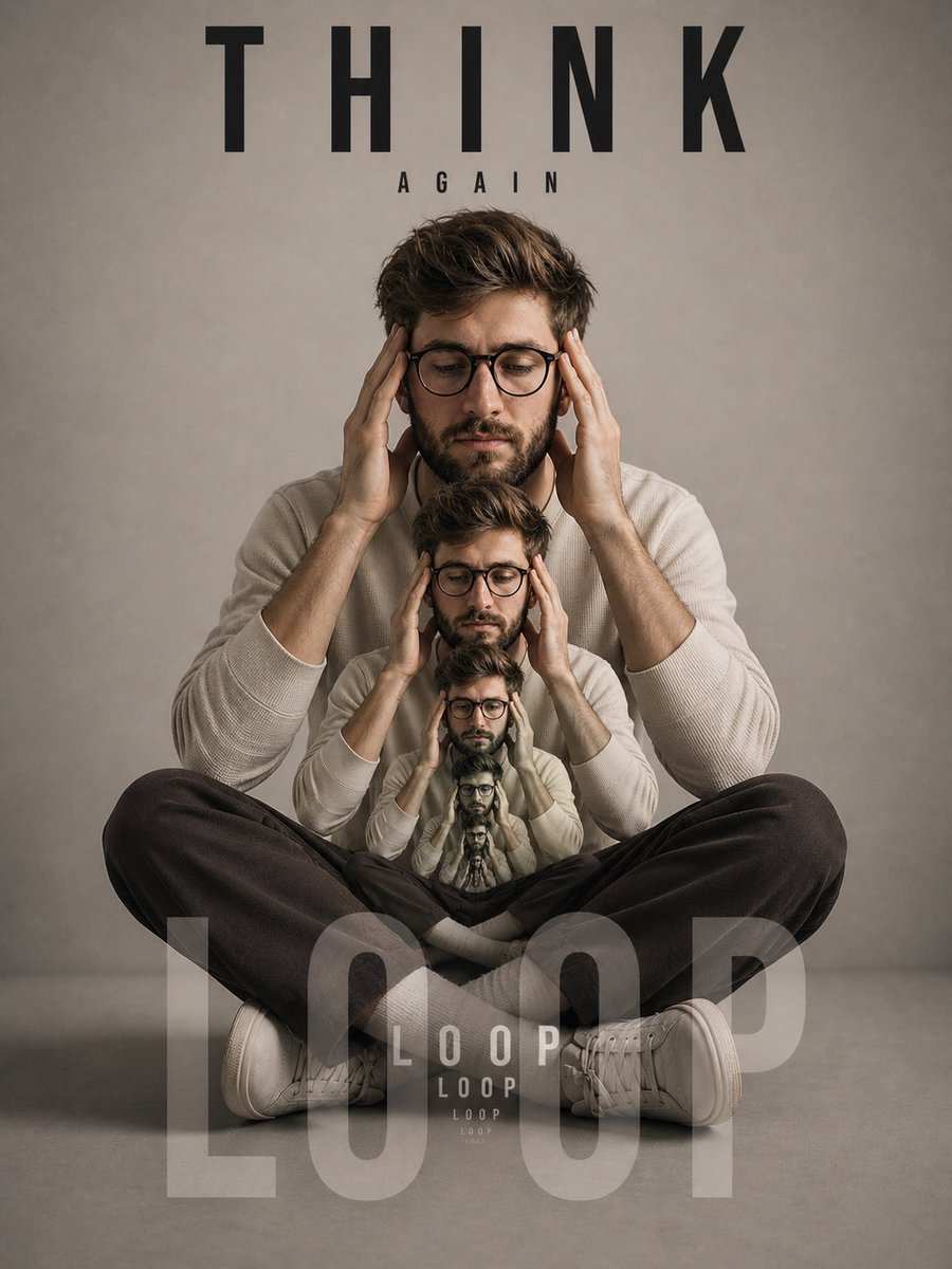 Recursive Thinking Loop Portrait