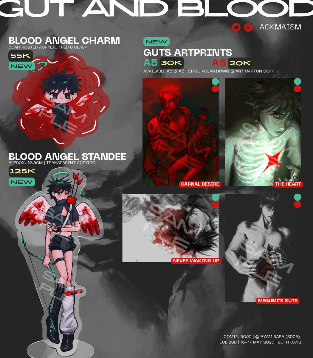 ackmaism's tweet photo. [🔄&amp;❤ appreciated]

Finally my #CF22 OTS catalogue

📍S52a @ Ayam Bara
✨ Jujutsu Kaisen

#CF22Catalogue #Comifuro22 https://t.co/vfjtLPQRMH