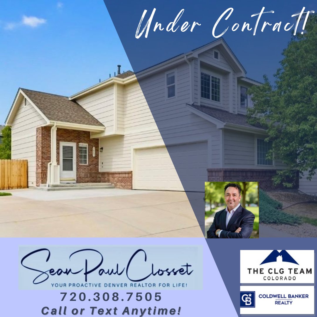 CoRealEstateCLG's tweet photo. Another beautiful home in SE Aurora is officially Under Contract in just 2 days! ✨ It’s easy to see why this one captured attention so quickly!🏡

Ready to make your next move? Let’s connect!

#theCLGteam
#coldwellbankerrealty
#realestate
#ColoradoRealEstate https://t.co/YLDh82PUF1