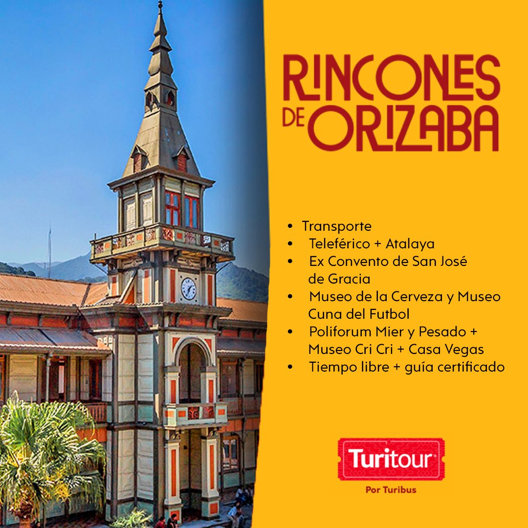 turibuscdmx's tweet photo. Disfruta de un plan completo. 🚍🔥

🗓️ Sábados y domingos desde el 28 de marzo.

Salidas:

Terminal ADO Veracruz: 07:15 h
Mercado de Artesanías: 07:30 h
Hotel Villa Florida: 07:50 h

🎟️Compra aquí: https://t.co/ZvjElPCwJR

#Turitour #ExperienciasTuribus #Turibus25Años https://t.co/PfWyfhEYJ3