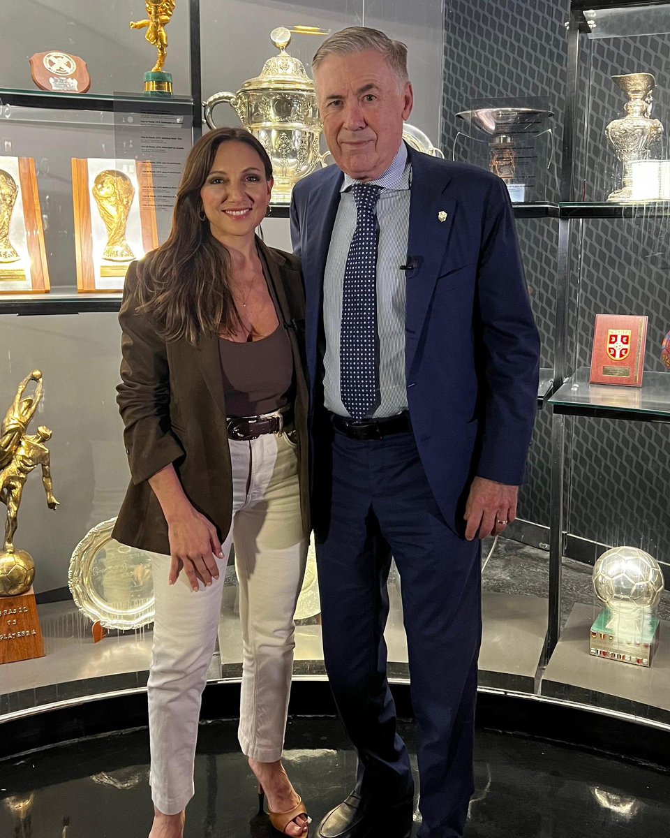 verobrunati's tweet photo. Magnífica entrevista con Carlo Ancelotti en la @CBF_Futebol , na casa do futebol brasileiro.
Obrigado CBF e Carlo pela recepção. Pronto en @TelemundoSports 
Que venha a Canarinha na #WorldCup2026 🇧🇷🔥 https://t.co/uiuC9xPqEN