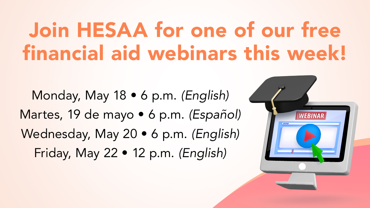 NJHESAA's tweet photo. There's still time for incoming college students to apply for NJ financial aid. If you're headed to college in the Fall and haven't completed your financial aid application yet, join HESAA for a free webinar this week: https://t.co/vvKmmZhICK https://t.co/GWznvoIqZm
