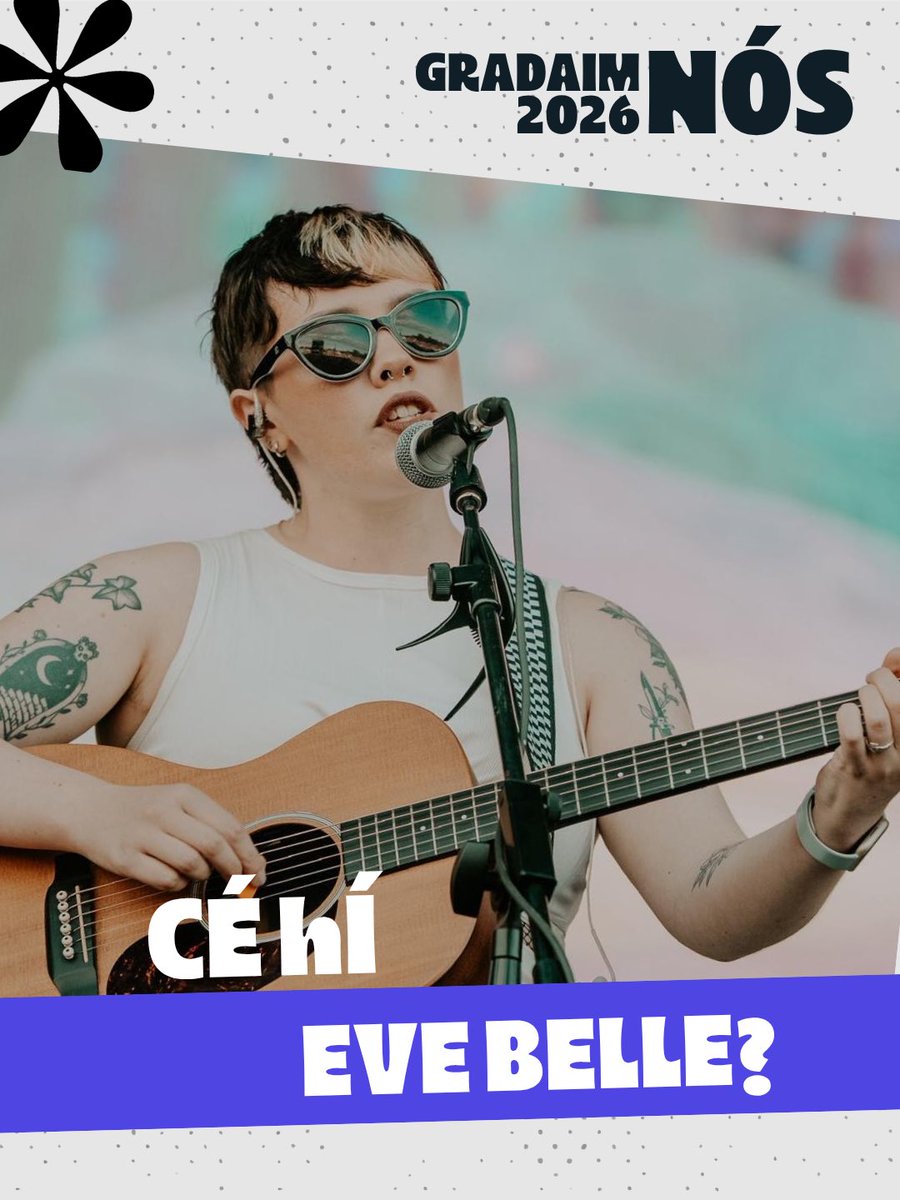 nosanseo's tweet photo. An gcluineann tú an macalla álainn sin? Beidh Eve Belle ag seinm ag ⭐️Gradaim NÓS 2026⭐️ #GNÓS26

Faigh ticéad ar Eventbrite: https://t.co/S8SLMdKmFc

GRADAIM NÓS 2026 | Black Box, Béal Feirste | 16.05.26 https://t.co/Zj8wP26PL4