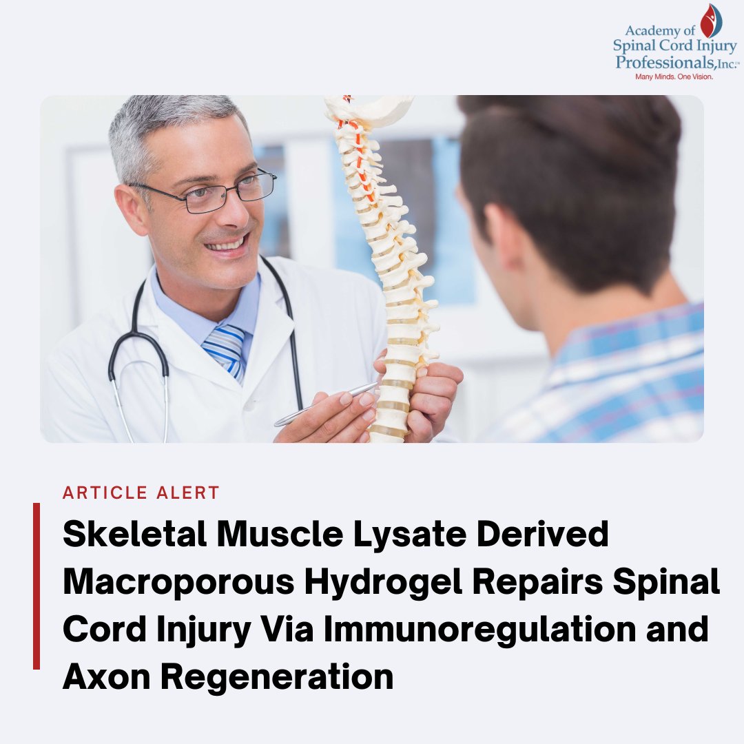 TheASCIPros's tweet photo. Spinal cord injury leaves millions with permanent disability and few treatment options. Exercise rehabilitation can stimulate neural repair but remains impractical for many patients.

To learn more, subscribe to The Spinal ReCord. https://t.co/UYaWTVQilM