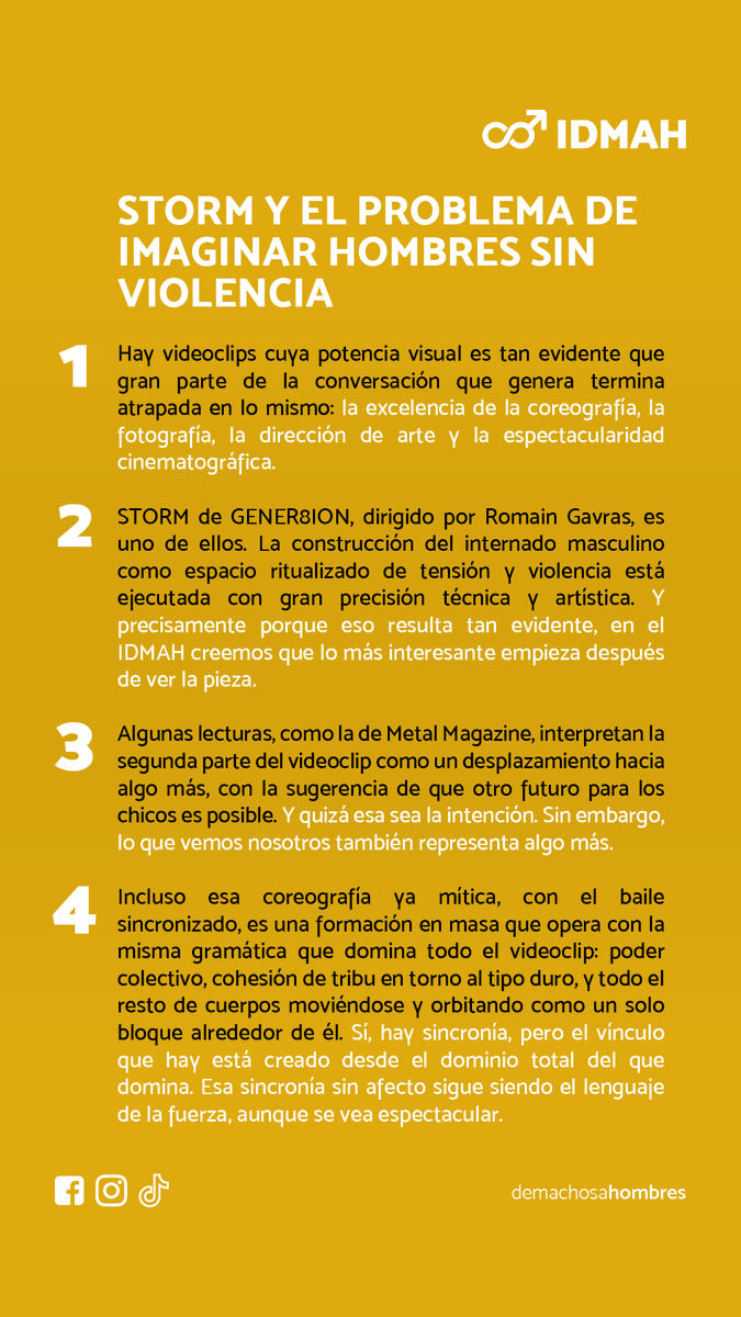 machosahombres's tweet photo. Storm y el problema de imaginar hombres sin violencia
Además de su impecable estética, ¿qué te transmite Storm en lo simbólico? Déjanos tus comentarios.
#demachosaHOMBRES #STORM #GENER8ION #IdentidadMasculina #MasculinidadConsciente https://t.co/tVryGhT2Xk