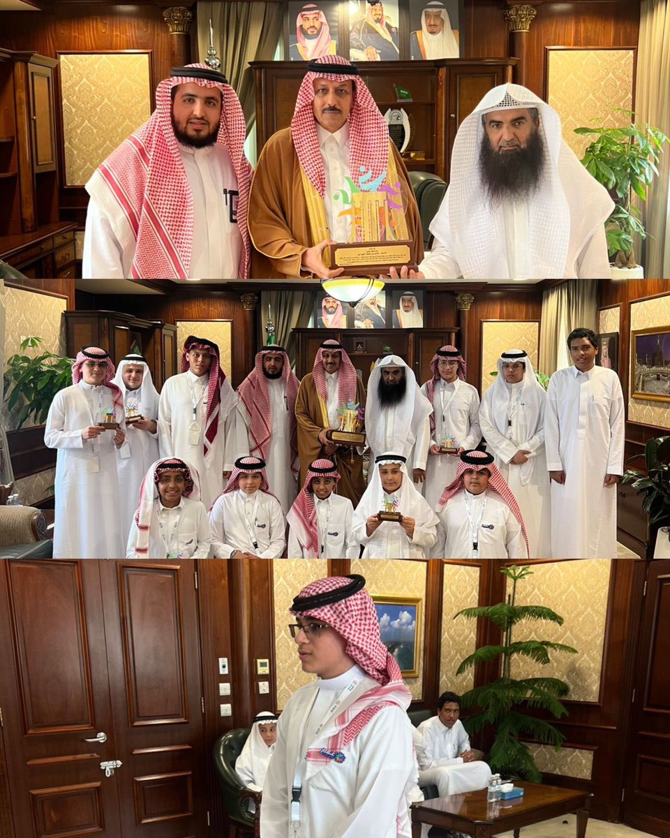GhmarJm40014's tweet photo. استقبل محافظ الخفجي الأستاذ هادي بن مفلح الشهراني، رئيس جمعية غمار الشبابية الأستاذ سالم البقعاوي، يرافقه المدير التنفيذي الأستاذ مشعل الشمري، وعدد من الطلاب الفائزين في تحدي القراءة بنسخته الرابعة. 📚

وهنأ المحافظ الطلاب على تميزهم، واستمع إلى نماذج من قراءاتهم، مشيدًا بجهود الجمعية وبرامجها الثقافية الموجهة لشباب المحافظة✨
@SCY_SA