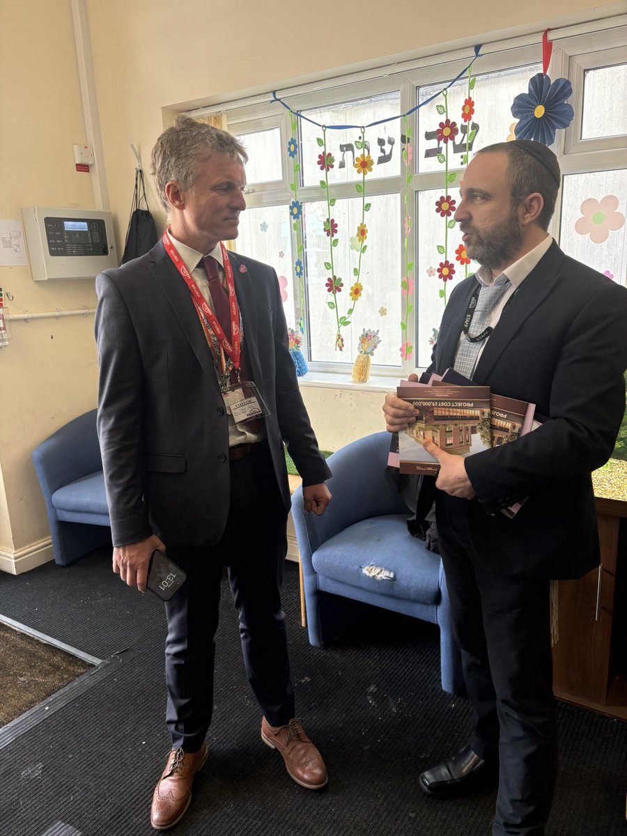 JewishMCR's tweet photo. 🤝🏽 The JRC was delighted to facilitate a visit to Aim Habonim for the Chief Executive of @SalfordCouncil, Stephen Young.

👏 We would like to sincerely thank Stephen for his extensive engagement with the community throughout his short time in office and for taking the time to visit today.

💙🏫 Aim Habonim is a specialist independent school and nursery supporting Jewish children and young adults aged 0–25 with severe disabilities, autism, and complex learning needs. The compassion, dedication, and care shown by the staff team is inspiring. 🌟

📚✨ It was wonderful to showcase the outstanding work taking place and the life-changing support provided to pupils and families.

🤝 We are proud to continue our close partnership with Salford Council and look forward to strengthening this important relationship even further. 🌍