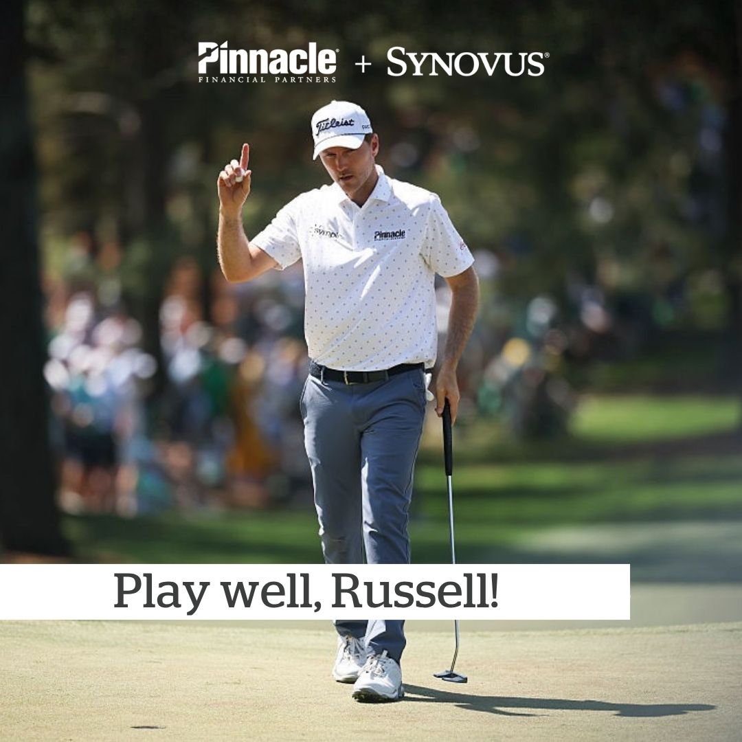synovus's tweet photo. Best of luck to @russhenleygolf as he plays in the PGA Championship, golf’s second major, at Aronimink Golf Club in Newton Square, Pennsylvania. We’re all rooting for you, Russell! Play well! https://t.co/q9xfx7sOTe