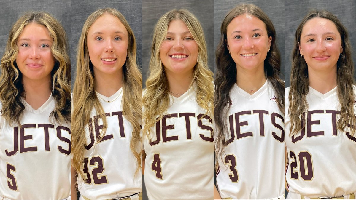 JacksonCollege's tweet photo. Congratulations to softball players earning MCCAA honors!
•Halle Swihart, 1st Team All Conference, All Freshman Team, All MCCAA Team
•Jennaya Decker, 2nd Team All Conference
•Karson Fairbanks, Brooke Owen, Lexi Patterson, Honorable Mention All Conference
#jcjets https://t.co/qL9ZtmSk1W