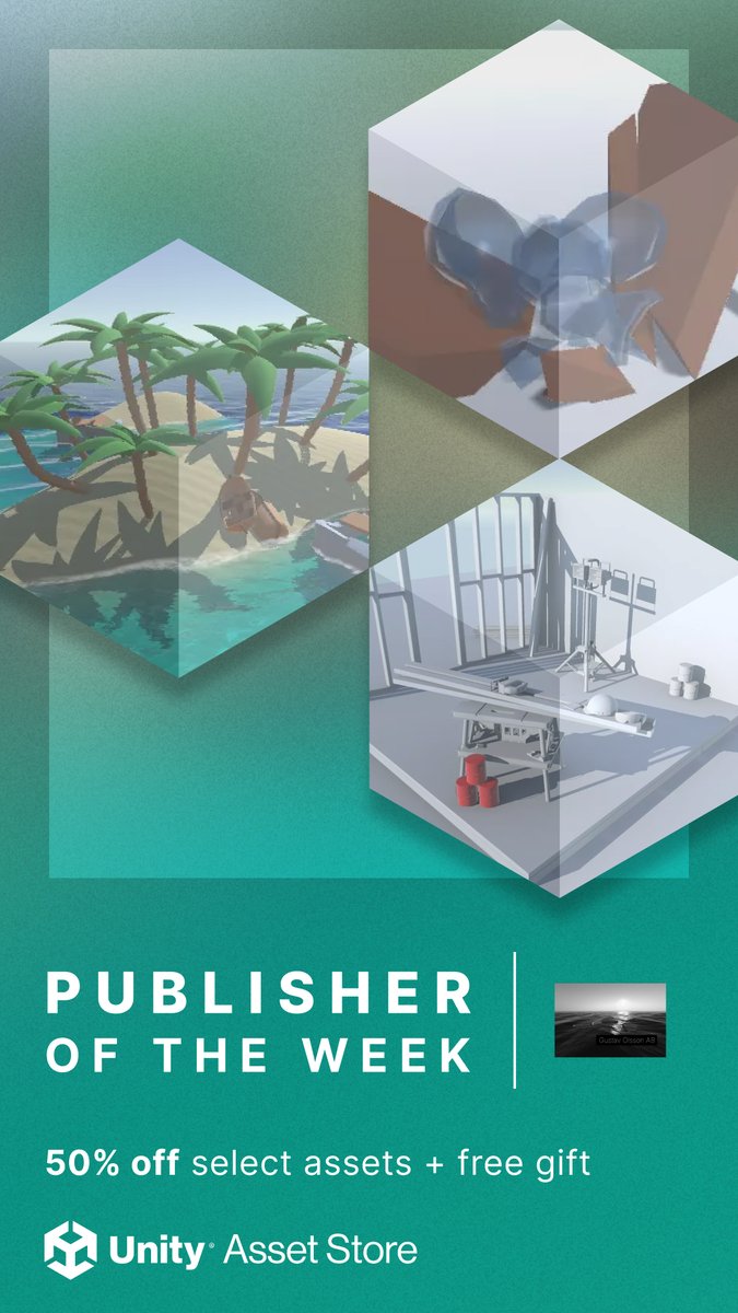 AssetStore's tweet photo. 📣 Publisher of the Week: Gustav Olsson AB
50% Off Select Assets + Free Gift 🎁

Offer ends: May 21st
https://t.co/dlrmJlBei5 https://t.co/1G3necOp2J