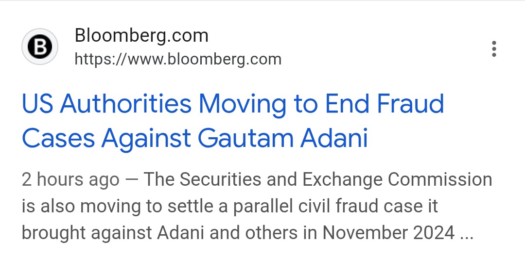 Badhrinarayanam's tweet photo. @_proud_bangali_ @sidhant Which Adani case? https://t.co/R75OKt1Fen
