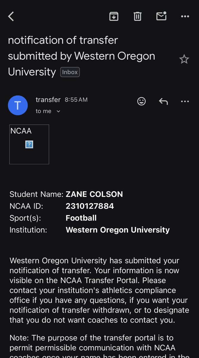 Zane Colson Transfer K tweet media