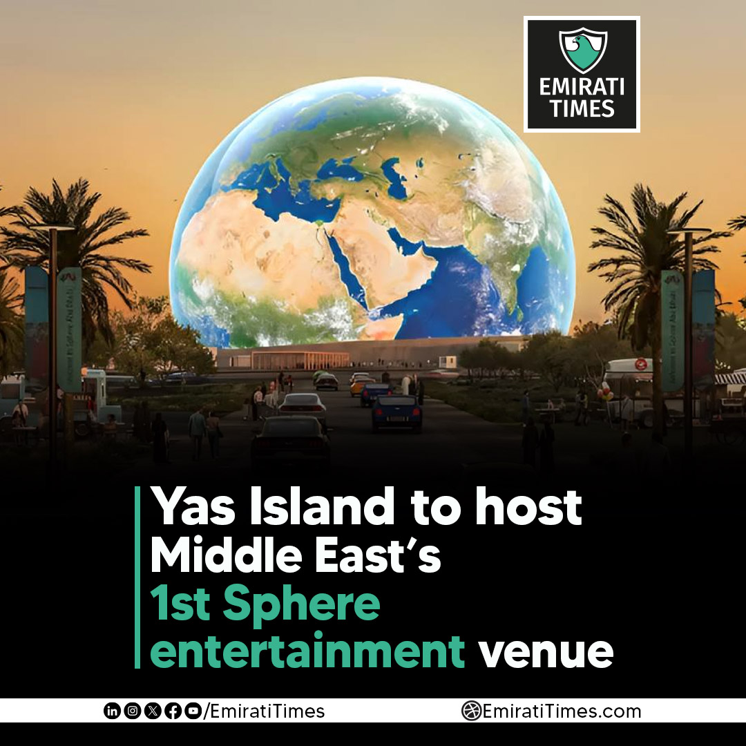 EmiratiTimes's tweet photo. Abu Dhabi has unveiled plans for Sphere Abu Dhabi, a landmark entertainment venue to be developed on Yas Island in partnership with Sphere Entertainment Co.
https://t.co/qPNH1QTXBW
#SphereAbuDhabi #YasIsland #EmiratiTimes #UAETourism #SphereEntertainment @dctabudhabi https://t.co/O23htWdYDc