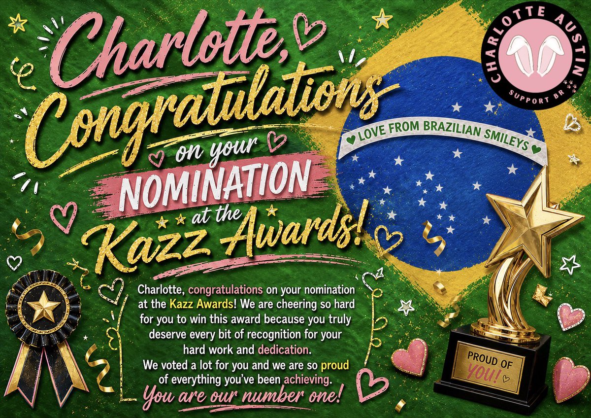 Support Charlotte Austin BR 🇧🇷 tweet media