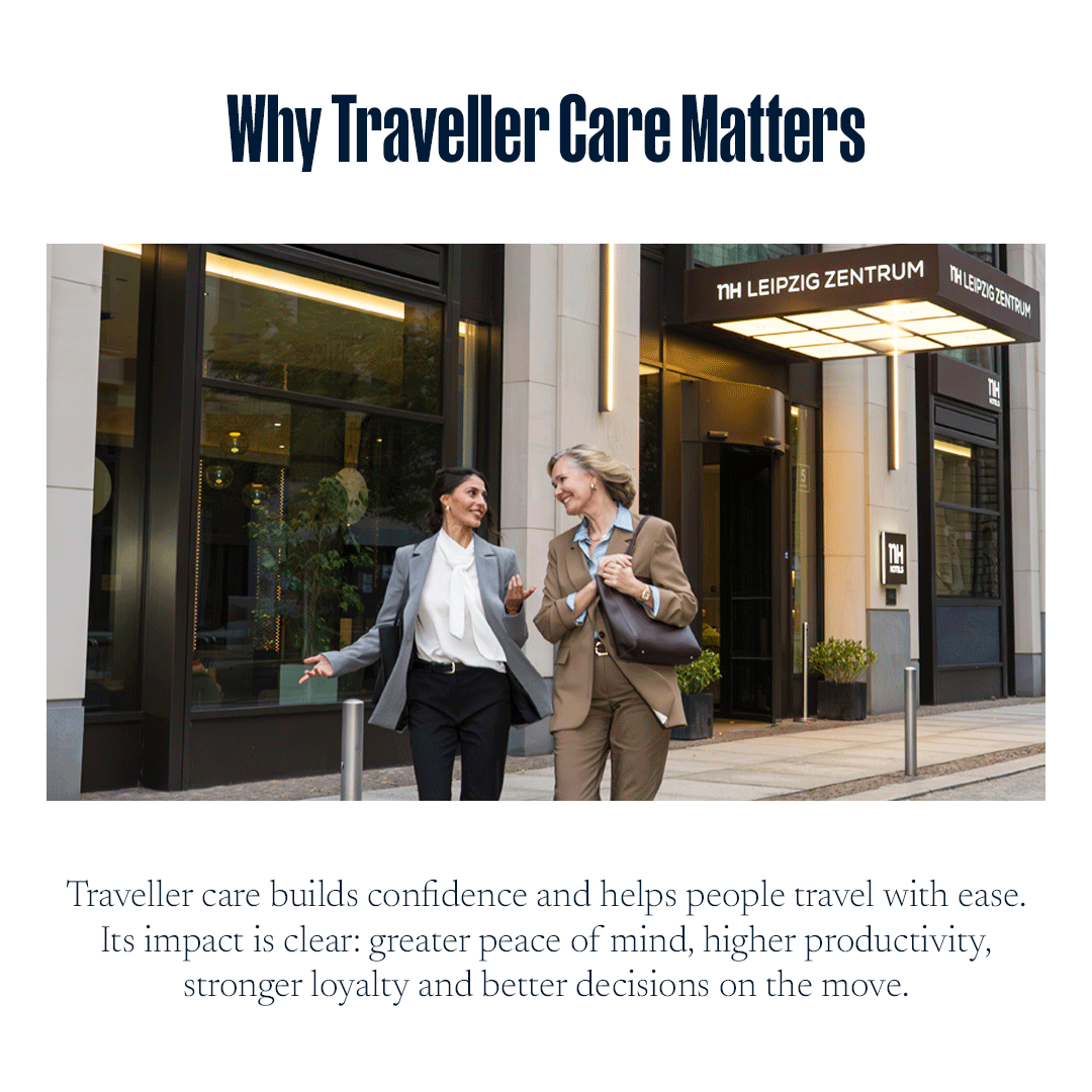 MinorPRO_'s tweet photo. Prioritising traveller care leads to lower stress, better focus and more efficient trips ✈️ When employees feel supported on the road, performance rises and results follow 💼 
Discover our world at @MinorHotels #MinorPRO https://t.co/5oAsVzkVtD