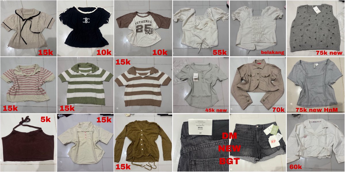 bidadaarie's tweet photo. preloved❤️ nego santai cuzzz
new ada HnM, zano, dll

tembalang, semarang (ambil ke kos)
bisa co🍊 yukss https://t.co/zB3kbZOYWa