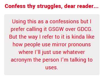 GDCG Struggles tweet media