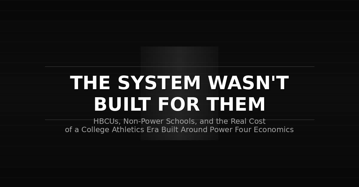 NextPlayMgmt's tweet photo. Four HBCU conference commissioners wrote to Congress this week.
Their message: the system was not built for us, and it is becoming unsustainable.
15,000 student-athletes at 48 institutions deserve a framework designed with them in mind.
This is that conversation. https://t.co/SkJ6hvB9AI