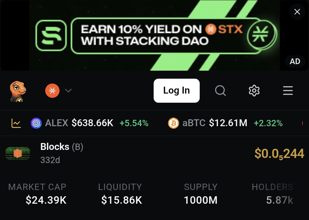 Blocks $B on Stacks tweet media