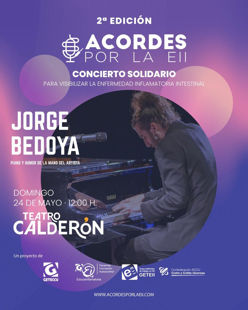 geteccu's tweet photo. Queda muy poco para @AcordesEII 🎶

Cada entrada ayuda a seguir dando visibilidad a la EII y apoyar a quienes conviven con esta patología

🎟️Consigue la tuya: https://t.co/R7bdHQDKFF 

(si no puedes acudir, también puedes hacer una aportación de 5€ adquiriendo fila 0) https://t.co/m6k3wQxjRf