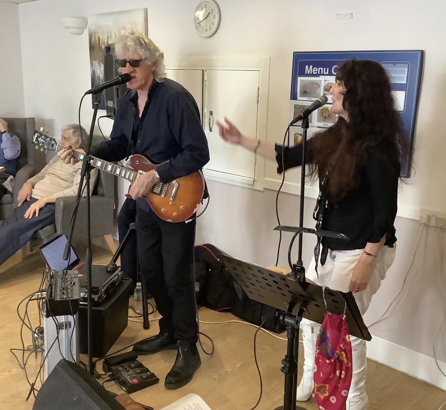 RedmountResHome's tweet photo. We had a brilliant time with The Craving this week. This musical duo sang us through the 60s, 70s and 80s during the space of an afternoon, and we all enjoyed singing, dancing and reliving the decades. What a treat! #MusicalTherapy #Reminiscence #Nostalgia https://t.co/pzYjggjqut
