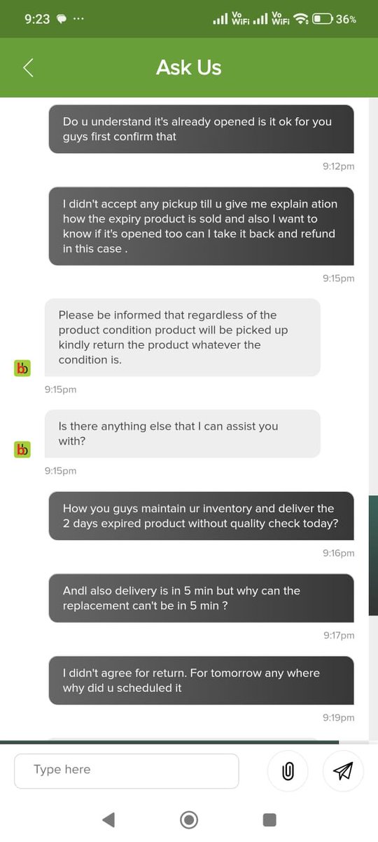 srinidesign's tweet photo. Ordered from BigBasket for the first time and received an expired product. I only noticed after consuming it because the taste felt unusual, and later I checked the packaging to see the product had already expired.

@bigbasket_com @tnfoodsafety https://t.co/jhpmOUF7wv