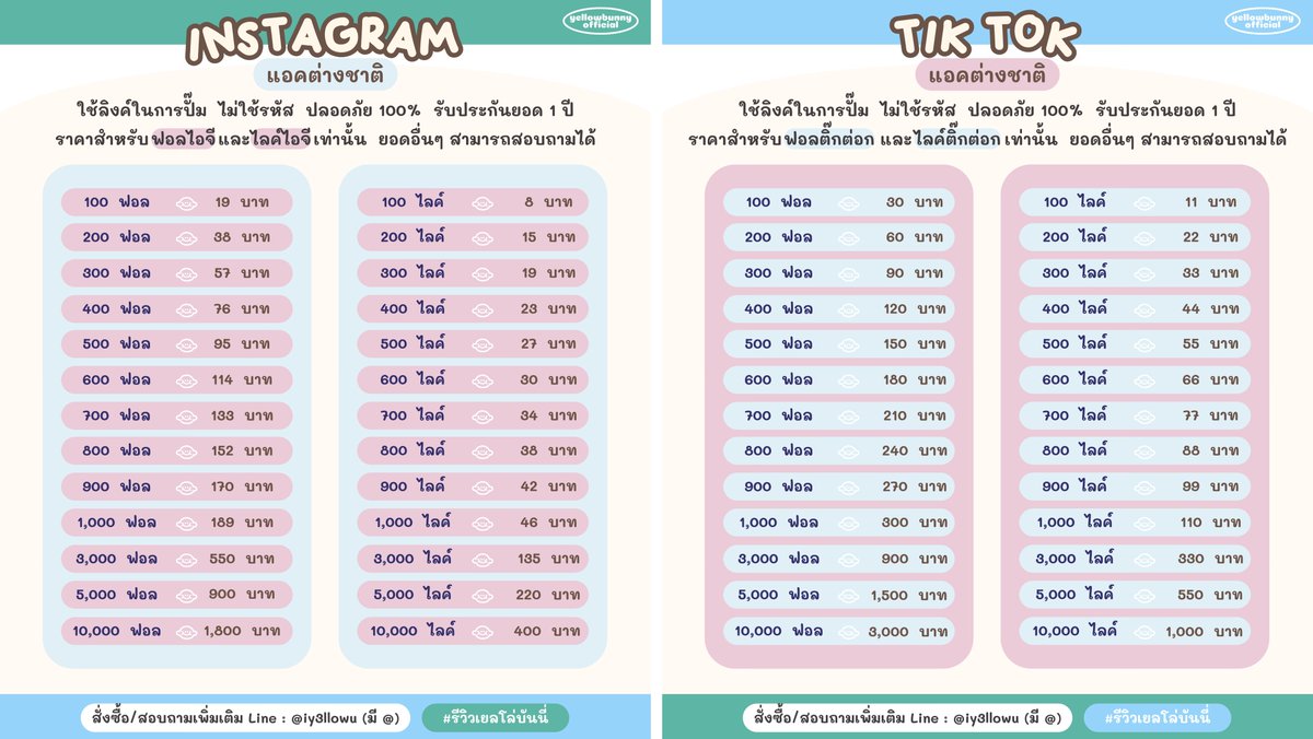 เยลโล่บันนี่ / สอบถามทักไลน์ได้เลย tweet media