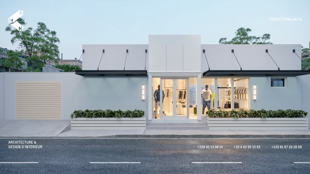 SNKArchi's tweet photo. 55 m² pensés pour valoriser l'expérience client façade vitrée, mobilier sur mesure, design épuré.
Un concept clé en main, une boutique à forte identité, adaptable à tous les univers de mode.
#ArchitectureCommerciale #ConceptStore #SNKArchitecture #RetailDesign #AfriqueDeLouest https://t.co/cwp0hPYOq1