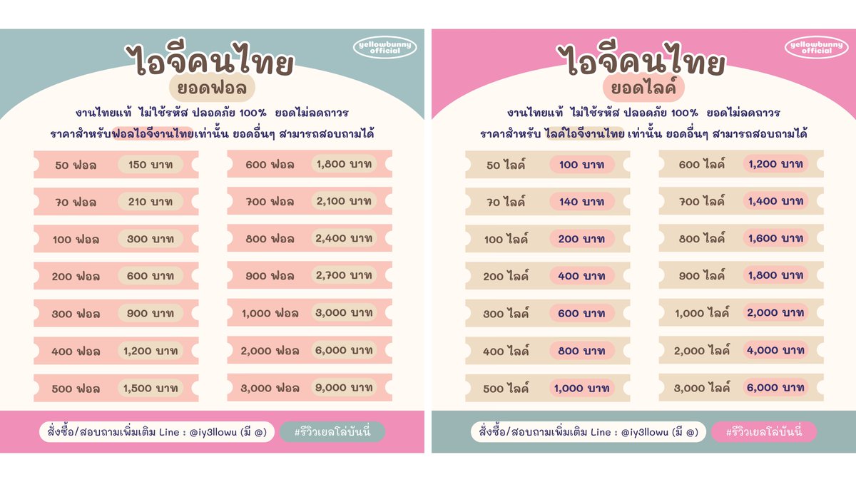 เยลโล่บันนี่ / สอบถามทักไลน์ได้เลย tweet media