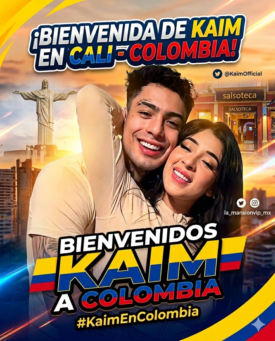 Reality_RD's tweet photo. Bienvenidos Kaim a Colombia 
La primera vez de naim en el país del sabor! Que emoción 💘 

 #KaimEnColombia y #lamansionvip https://t.co/0PNqhoCeSD