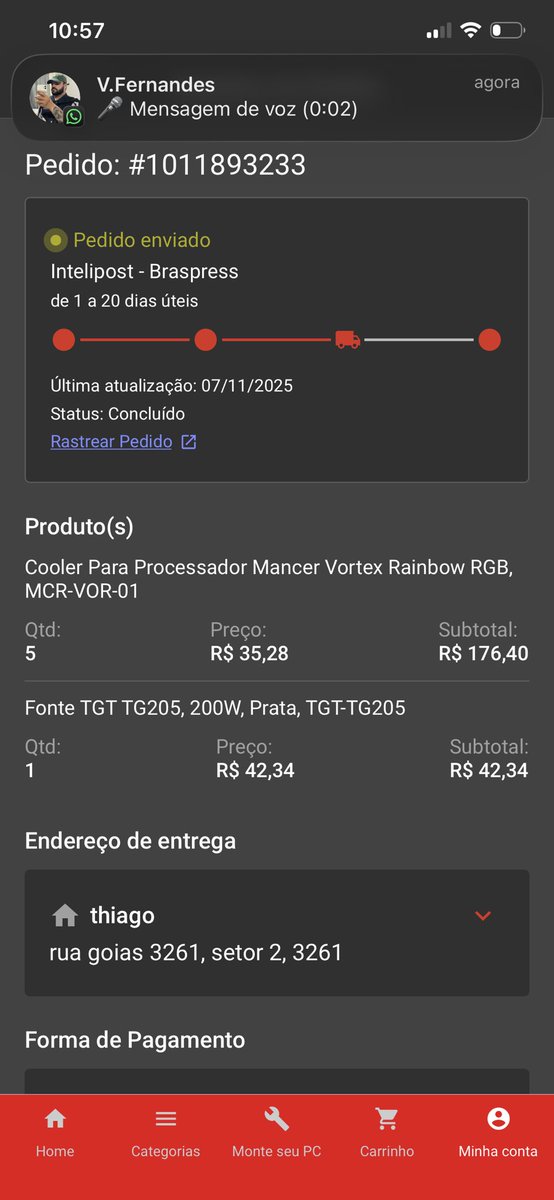 eutgoo's tweet photo. Quase seis meses esperando minha encomenda da @pichauinfo chegar e nada.
Suporte horrível, atendimento feito por ia no chat e por telefone não atende. Nada da encomenda chegar e nada de estorno. 
Ajuda aí @JoaoPichau https://t.co/ykpatmrOqd