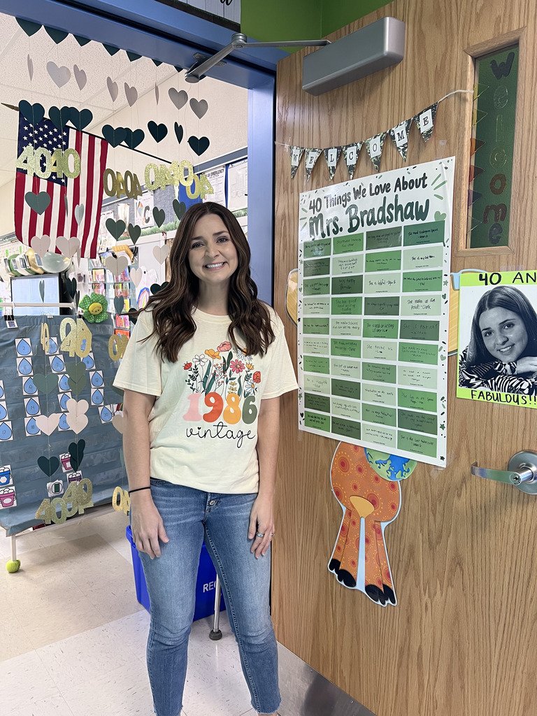 stjacobcubs's tweet photo. 💜🎂🎈Happy 40th Birthday to Mrs. Bradshaw! Thank you for filling your classroom with love, laughter, and endless creativity. We hope your day is as joyful and inspiring as you are to your little learners!🎈🎂💜 https://t.co/5TQl4p1zOH