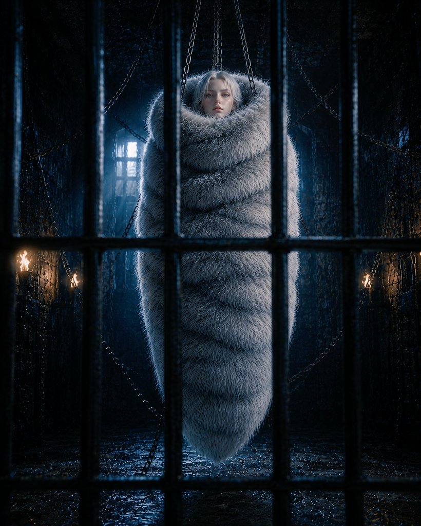 aksdh122881's tweet photo. Queen of the frost kingdom. As the kingdom is ice-cold, she is always draped in thickest and softest fur.

⚠️Do not make her mad. If you do, you will be stripped and locked into fur cocoon. ⚠️ https://t.co/RNla0URzmE