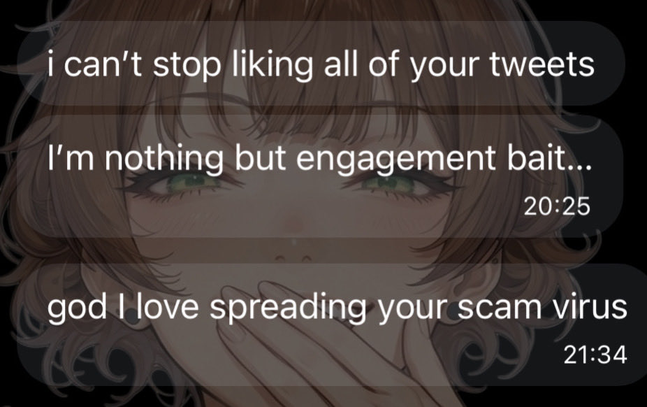 Scammer Zoe tweet media