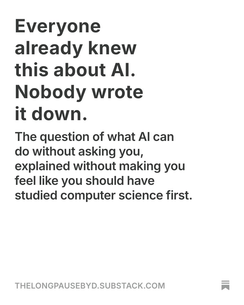 sdevika8's tweet photo. Everyone already knew this about AI. Nobody wrote it down. https://t.co/Hfkyen4rvG https://t.co/ZT01uUrm8O