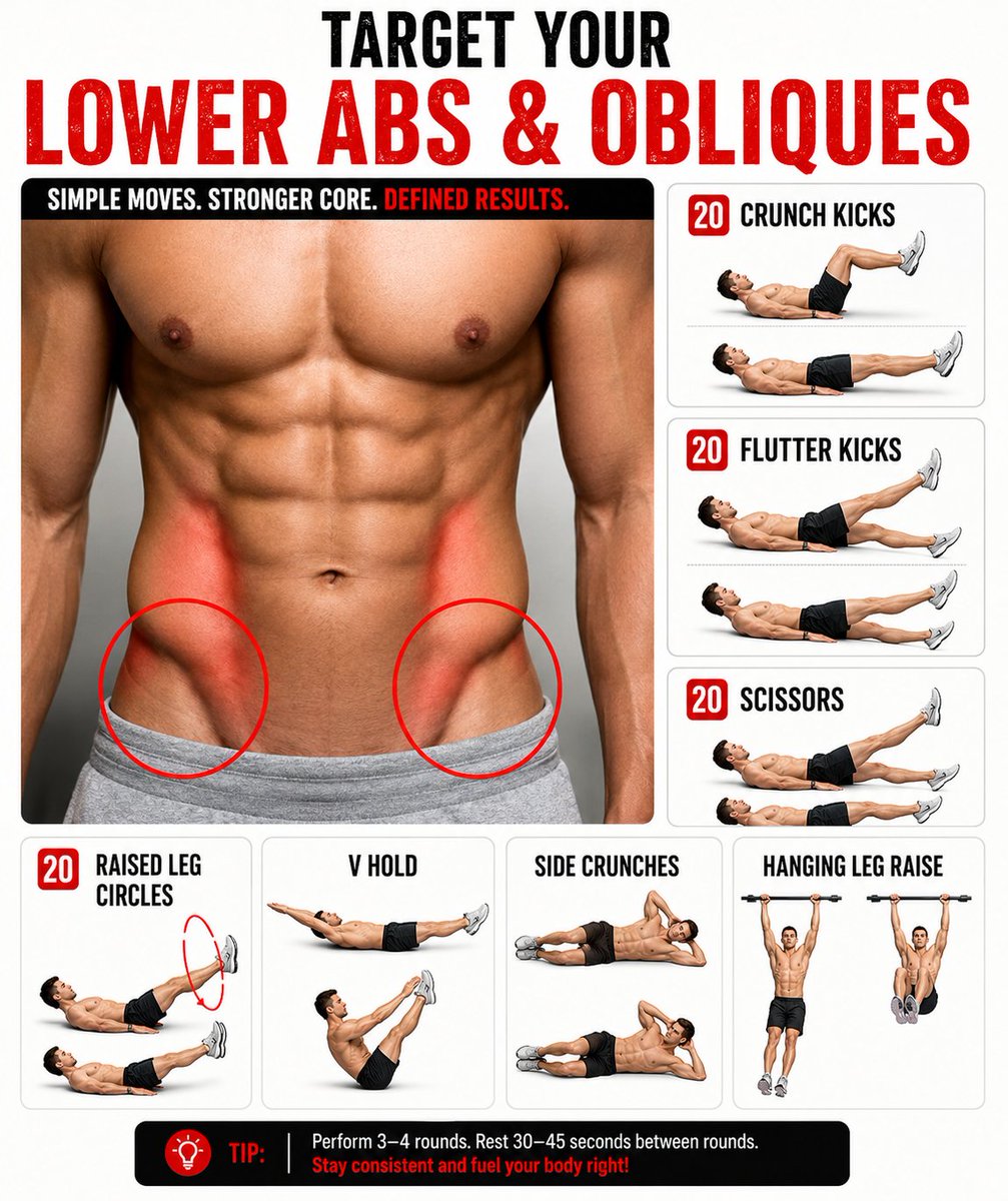 PowerBruteHQ's tweet photo. Target Your Lower ABS &amp; Obliques https://t.co/vjfAoQeSj3