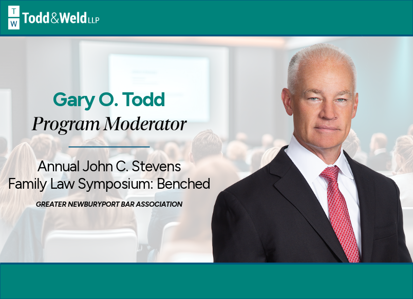 toddweldllp's tweet photo. Gary Todd recently moderated the Greater Newburyport Bar Association’s Annual John C. Stevens Family Law Symposium, featuring discussions with judges and practitioners on current issues and developments in family law practice.

🔗Read more: https://t.co/Rc9cgIOCXp

#FamilyLaw https://t.co/hi2WJGFSjM