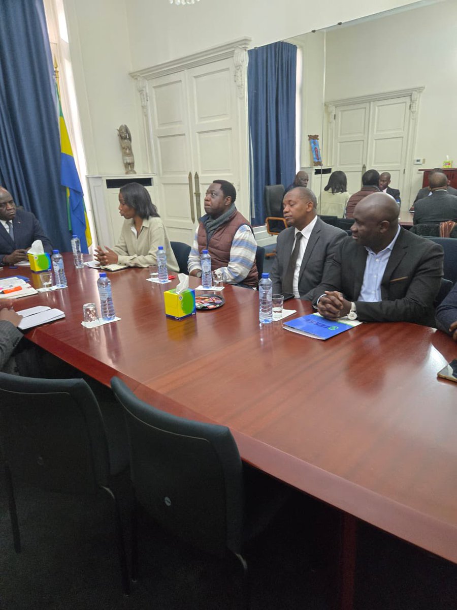 ImmongaultR's tweet photo. J’ai reçu le mercredi 13 mai à l’Ambassade du Gabon à Bruxelles le Dr Laeticia MAKITA NGADI accompagnée des Professeurs Jacob #Souopgui et Jean Cyr #Yombi de #Gotesse _ASBL et d’autres chercheurs pour échanges autour du programme #DIMALPHAR ayant comme point d’ancrage la lutte contre le paludisme et le renforcement des systèmes de santé africains, avec comme objectif le développement de nos propres médicaments.
Les Professeurs sont revenus sur la nécessité de renforcer la formation et la recherche en Afrique, d’où l’importance du leadership politique à ce niveau et d’un engagement fort de nos pays. Former, produire et transformer est un triptyque gagnant. Les chercheurs africains sont de qualité, les africains doivent croire aux africains.
La table ronde diplomatique et scientifique organisée par l’Ambassade du Gabon à Bruxelles est un bon départ de prise de conscience de l’obligation d’agir. « La chance c’est quand l’opportunité rencontre la préparation ».
Le Gabon avec la détermination du PR #BCON, peut mettre la traction de l’éléphant pour faire avancer des stratégies endogènes africaines par rapport au problème du médicament.
@PresidenceGabon @GabonBelgique