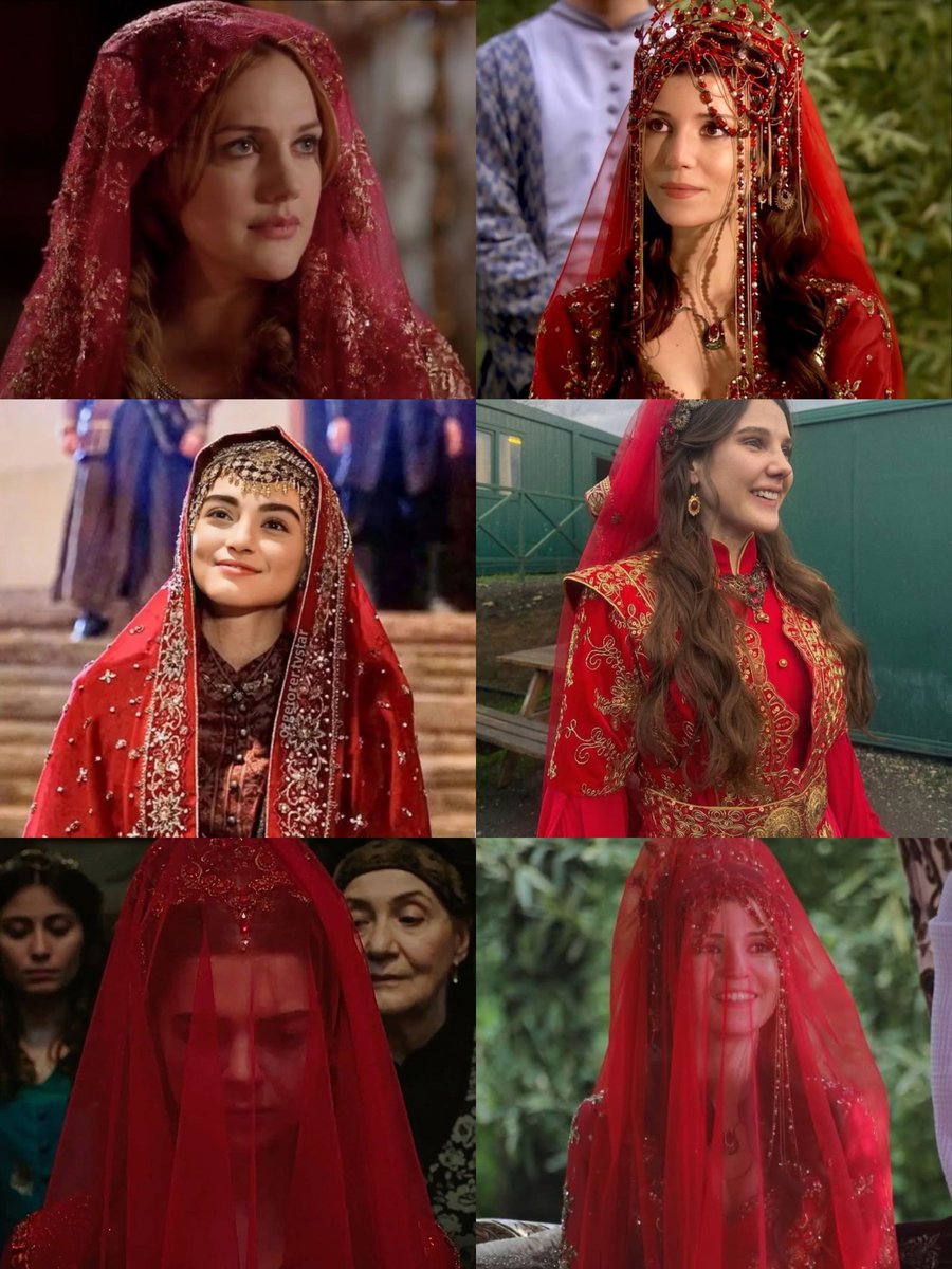 hurremthinker's tweet photo. “in turkic cultures, it's believed that the color red protects the bride from evil spirits. a bride wearing a red veil symbolizes a form of spiritual protection and empowerment.” https://t.co/fZGTZq5FGE