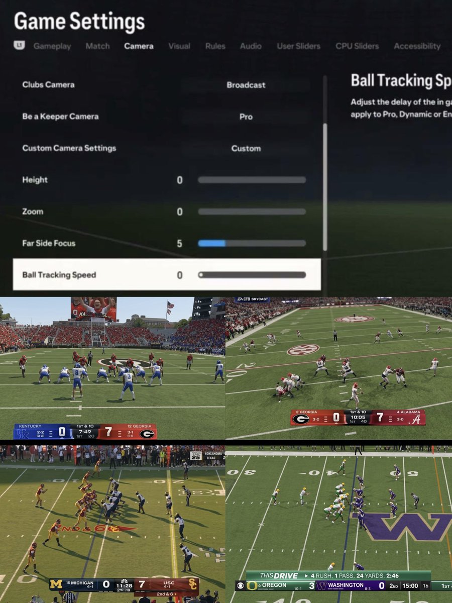 CatholicPacman's tweet photo. Customization is key ✅
Who else would use Camera Sliders?
Not to mention RTG players really need that “skycam” effect to see the field…
#FutureCFB https://t.co/XlTCMVorWV