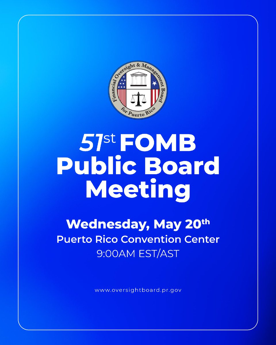 Financial Oversight & Mgmt Board for Puerto Rico tweet media