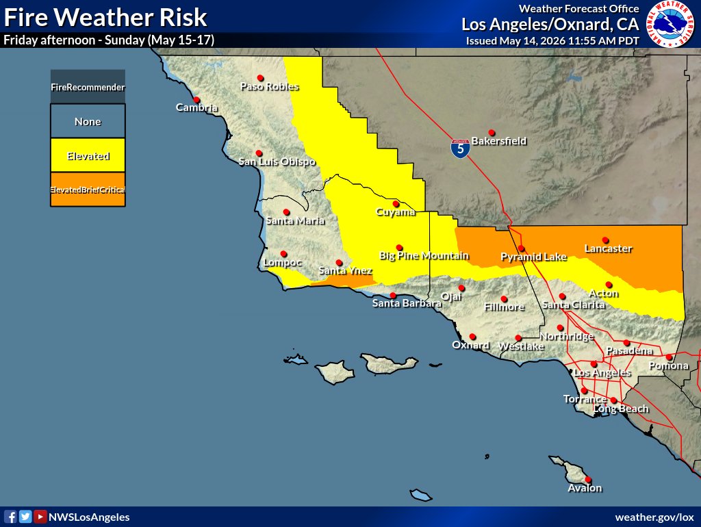 NWS Los Angeles tweet media