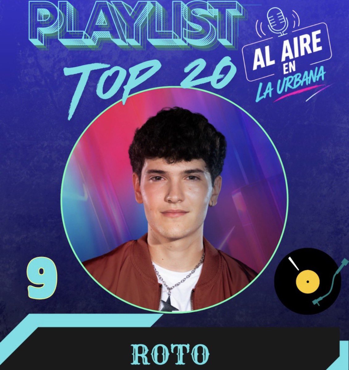 Ruflo2018's tweet photo. Hola Colombia!

Mi voto en la #PlaylistTop20 es para #Roto de #javicrespo #YoEscuchoLaUrbana #LaUrbana https://t.co/P5bOJ876ea