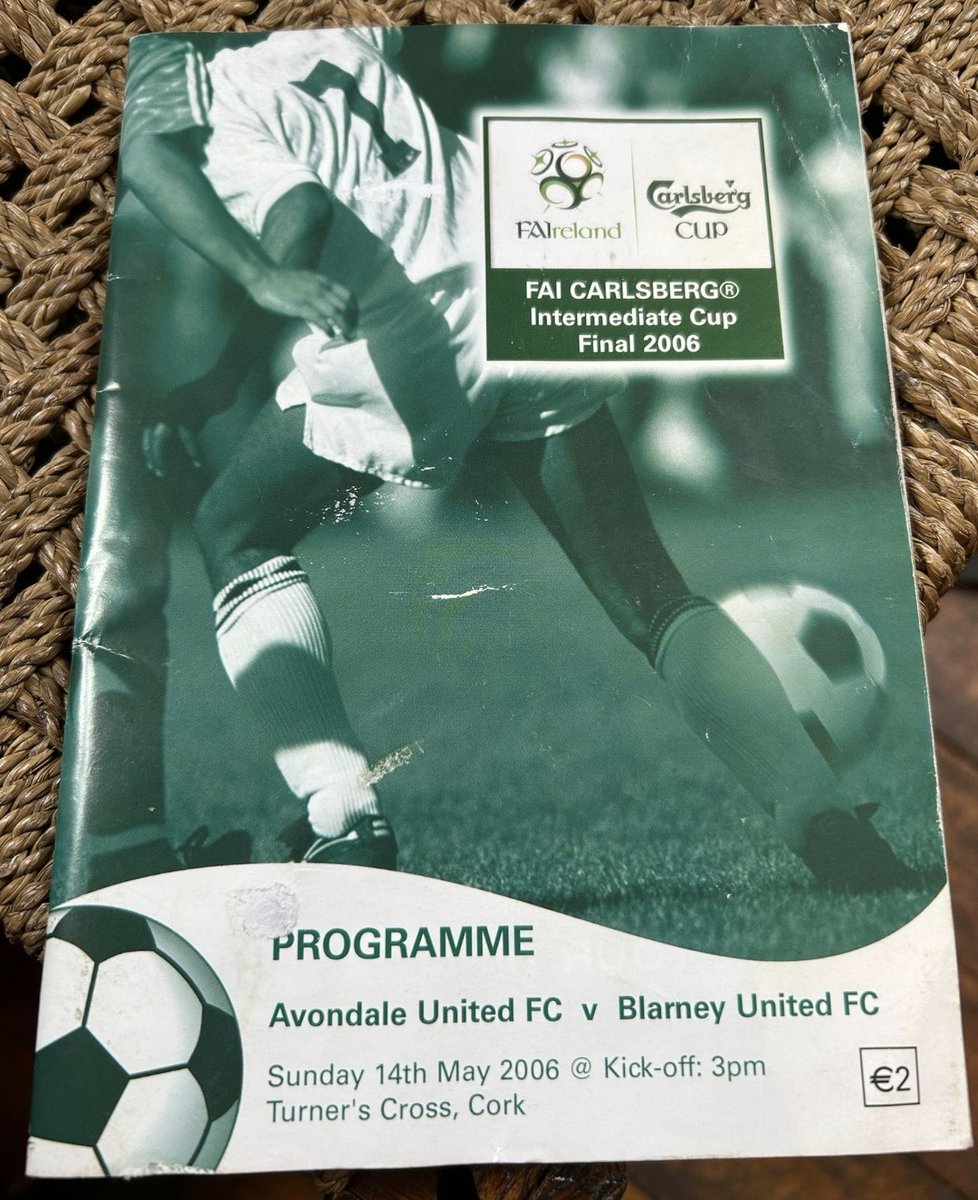 AvondaleUtdFC's tweet photo. 20 years ago today 14th May 2006 Avondale United won their second FAI INTERMEDIATE CUP title following a 1-0 win over Blarney in Turners Cross. https://t.co/SPqsQoWuhm