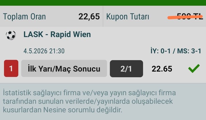 Tipster0101's tweet photo. Kazandıklarım 🎯😎 https://t.co/M6BH8rV5f6