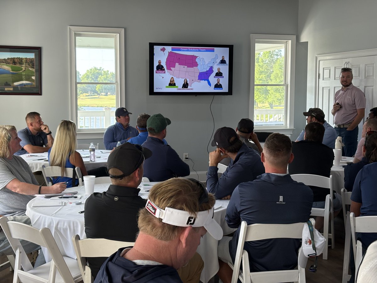 Corbin_Turf's tweet photo. Thanks to Dr. Gore with Envu for sharing his expertise with our customers. We value our partnership and the opportunity to deliver practical, knowledge-driven turf solutions.
#TurfCare #Envu #IndustryPartnerships #CustomerFocus #TurfManagement #GreenIndustry  #CorbinTurf https://t.co/qd4sItfy8U