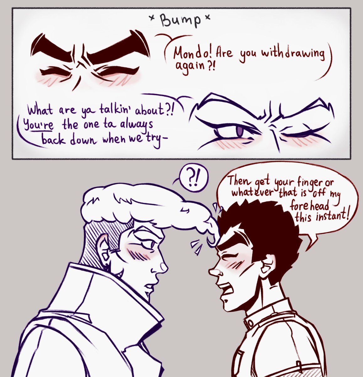 k_meanz_better's tweet photo. -Taka was so determined 😭-
Like fr I'm not used to drawing them as an actual couple, let's pretend that's just what bros do
Just wanted to do something with Mondo's hair being in the way
#danganronpa #ishimondo #kiyotakaishimaru #mondoowada https://t.co/AyVwyb4mkw