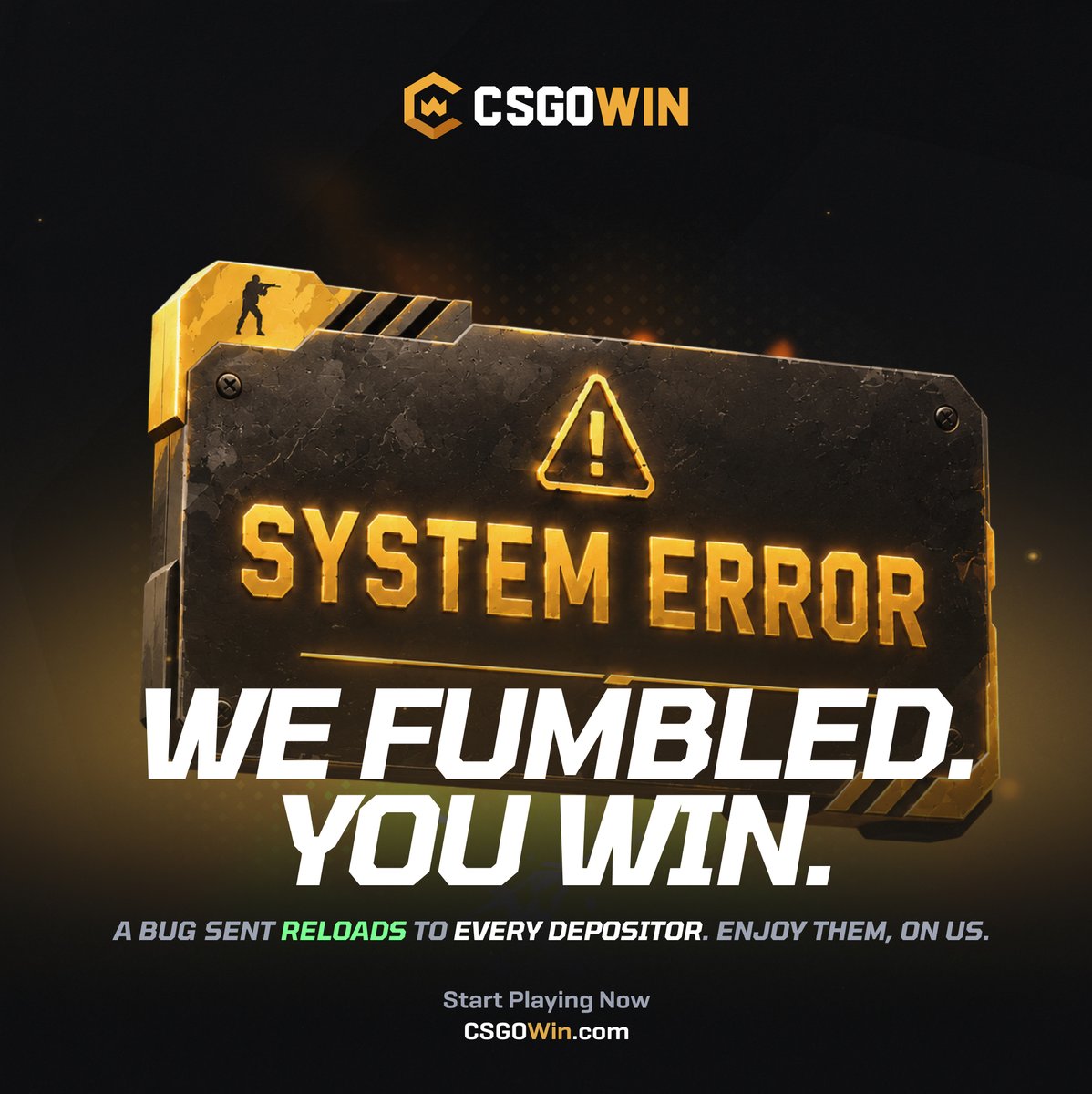 CSGOWin.com tweet media