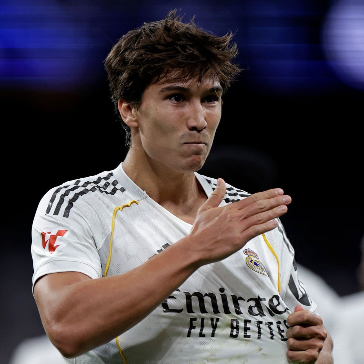 theMadridZone's tweet photo. 🚨 Full Real Madrid stats this season:

🇫🇷 Kylian Mbappé - 41 goals, 6 assists 
🇧🇷 Viní Jr - 21 goals, 13 assists 
🇺🇾 Fede Valverde - 9 goals, 13 assists
🇹🇷 Arda Güler - 6 goals, 14 assists 
🏴󠁧󠁢󠁥󠁮󠁧󠁿 Jude Bellingham - 7 goals, 5 assists 
🇪🇸 Gonzalo Garcia - 7 goals, 3 assists
🇲🇦 Brahim Diaz - 1 goal, 7 assists
🇧🇷 Rodrygo - 3 goals, 4 assists
🇪🇸 Dean Huijsen - 2 goals, 3 assists
🏴󠁧󠁢󠁥󠁮󠁧󠁿 Trent Alexander-Arnold - 5 assists
🇪🇸 Alvaro Carreras - 2 goals, 2 assists
🇫🇷 Aurelien Tchouaméni - 2 goals, 2 assist
🇦🇷 Franco Mastantuono - 3 goals
🇪🇸 Raul Asencio - 2 goals, 1 assist
🇫🇷 Eduardo Camavinga - 2 goals, 1 assist
🇧🇷 Eder Militão - 2 goals, 1 assist 
🇧🇪 Thibaut Courtois - 2 assists
🇪🇸 Fran Garcia - 1 goal, 1 assist
🇩🇪 Antonio Rüdiger - 1 goal
🇪🇸 Daniel Yañez - 1 assist