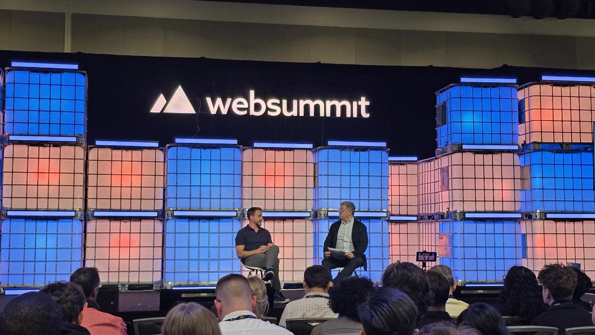 Lissansky's tweet photo. Was super stoked today at #WebSummitVancouver to see @chesscom CEO Danny Rensch's interview. Inviting Danny to visit booth A6-20 so he can see how https://t.co/E54ejTSoPb went from beginner to 2800+ ELO using a 7B Granite model on a #RaspberryPi in under 800 games (self-learning) https://t.co/i8etAl3pZI